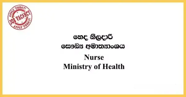 Ministry of Health Vacancies 2023 – Nursing Principal Vacancies